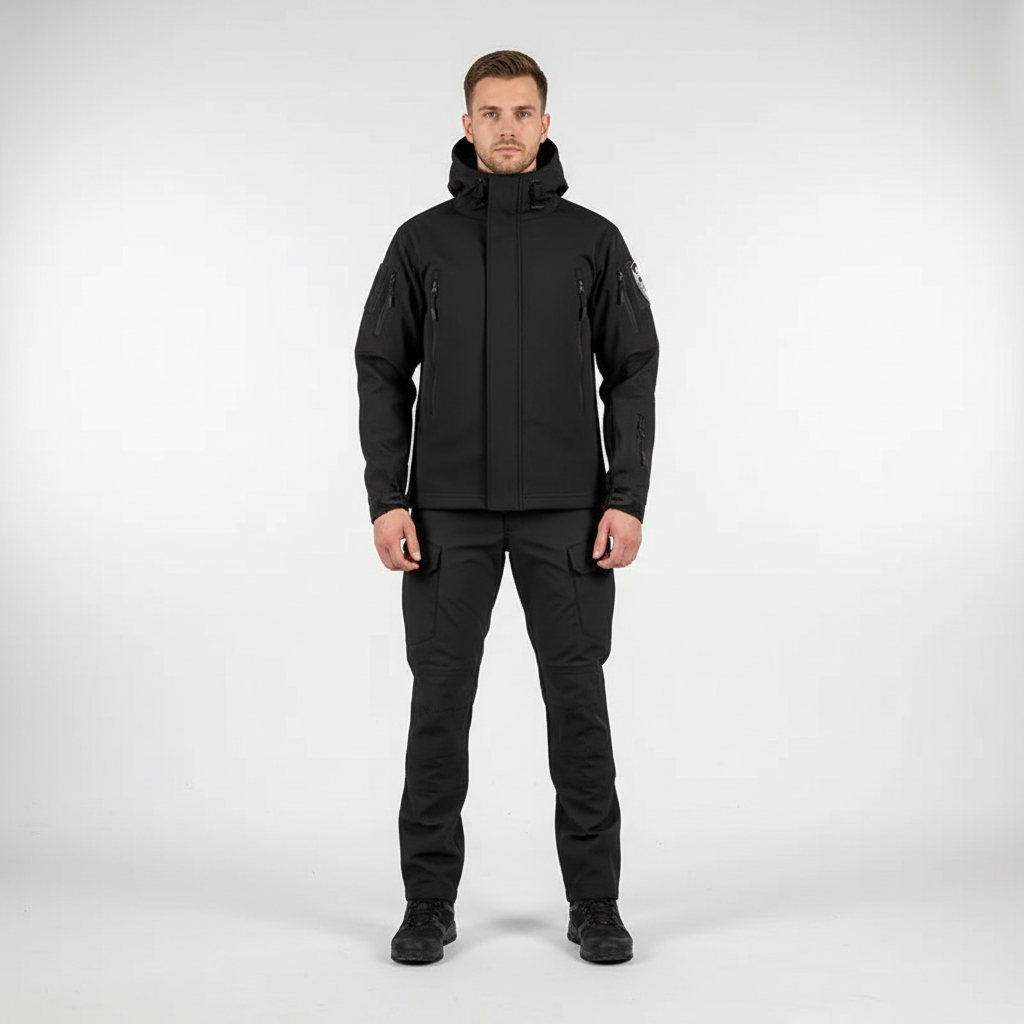 Winddichte Herren-Regenjacke für Outdoor-Sport. Atmungsaktive & wasserfeste Funktionsjacke, perfekt zum Wandern.