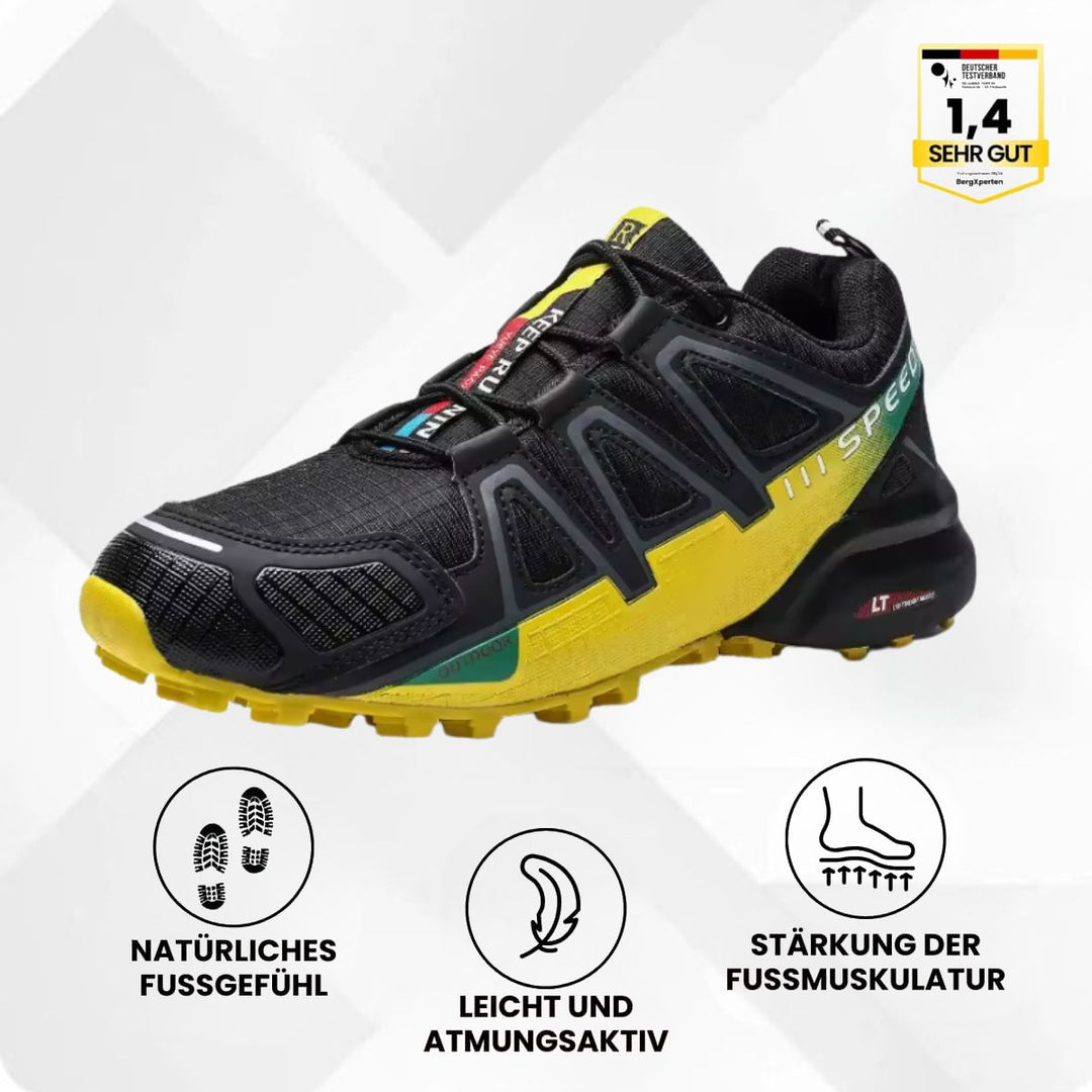 Leichte ORTHOTREKKING Wanderschuhe mit ergonomischem Fußbett für optimalen Komfort.