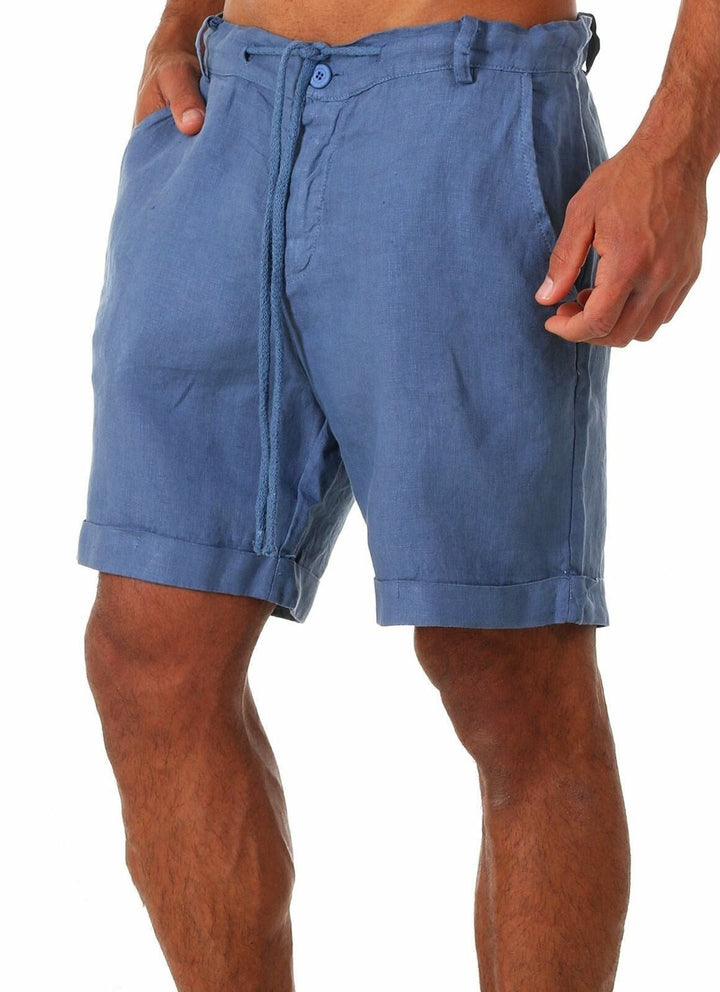 Bequeme Herren Kordelzug Shorts für den Sommer. Kurze Hose in stilvollem Design, perfekt für Urlaub und entspannte Tage.