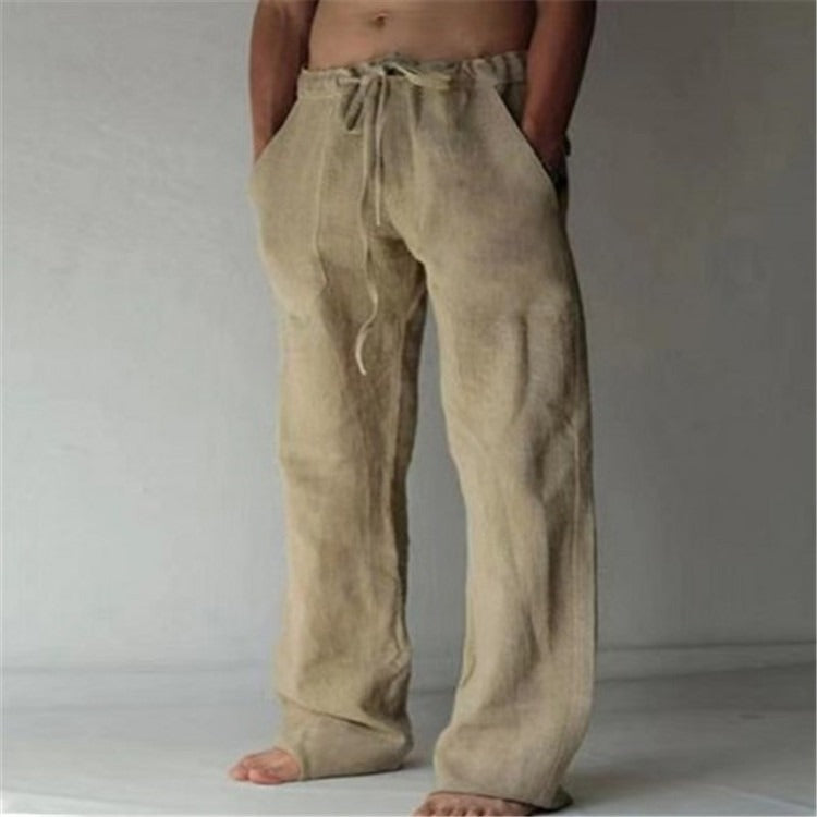 Herren Sommerhose für lockeren Stil. Bequeme Freizeithose mit lockerem Schnitt, ideal für Casual Herrenmode und Sommerstil.