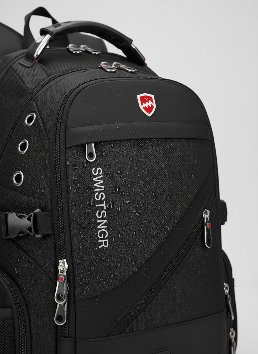 Vielseitiger Schulrucksack/Arbeitsrucksack mit Laptopfach. Wasserabweisend und unisex Design.