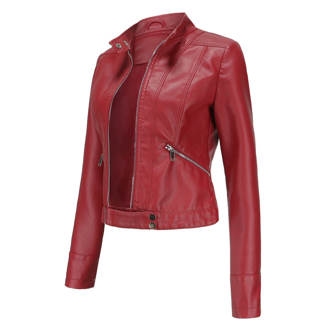 Damen Übergangsjacke Marlene, edles Leder, stilvoll & bequem, ideal für Alltag und Anlass.