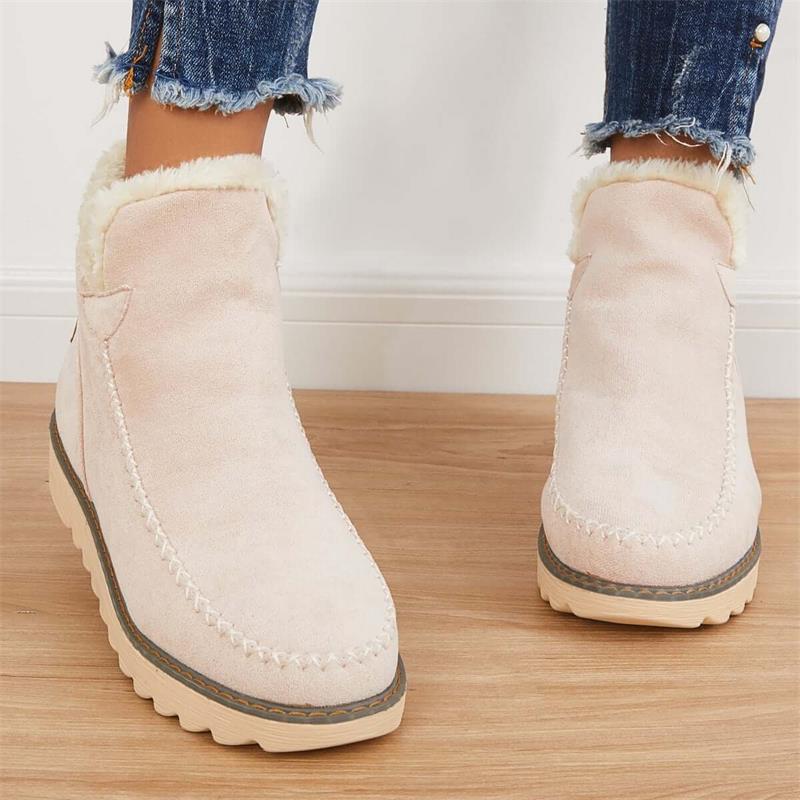 Bequeme und stilvolle Damen Winterstiefel mit rutschfester Profilsohle. Ideal für den täglichen Gebrauch im Winter.