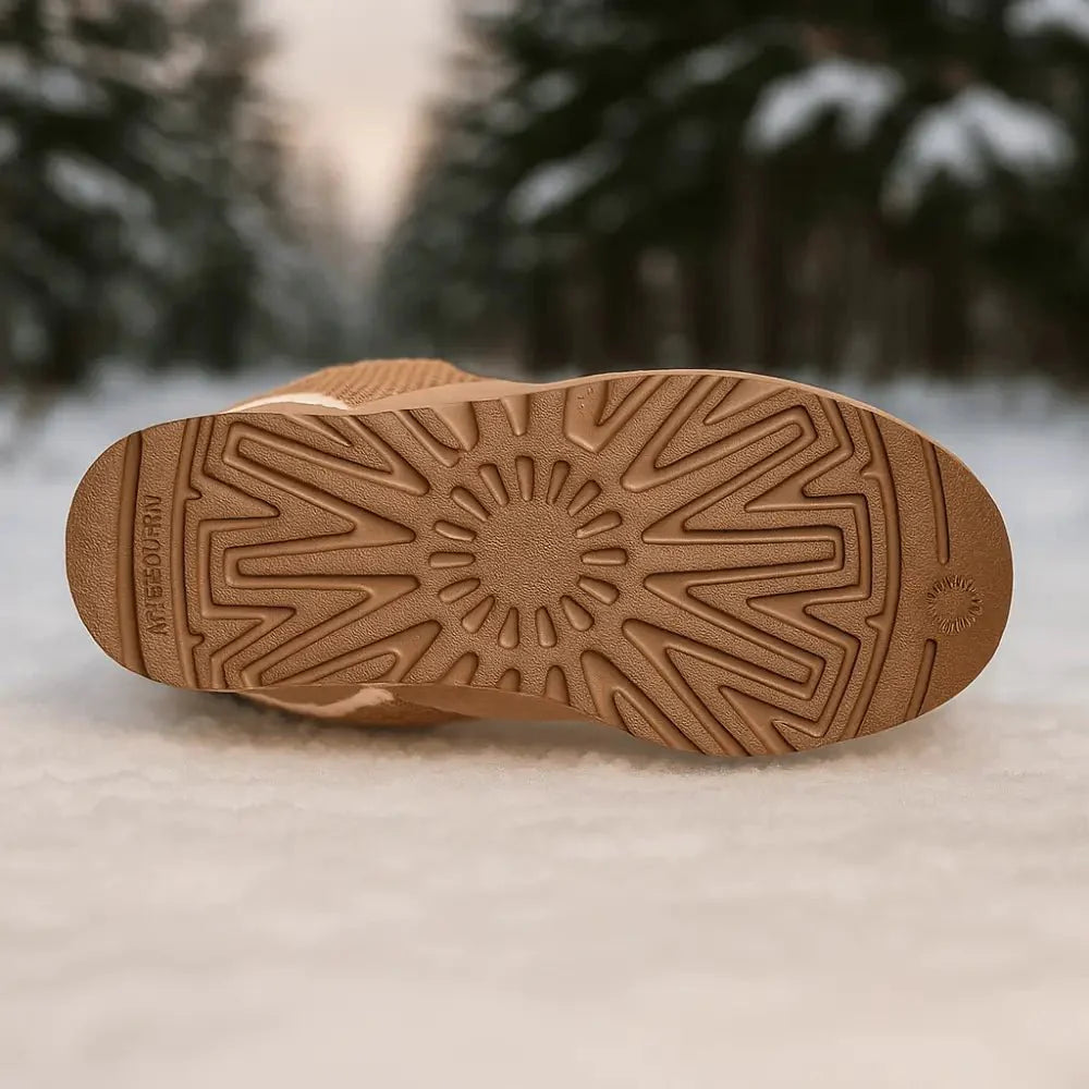 Limitierte Edition warmer Damen Winterschuhe mit Profilsohle, perfekt für kalte Tage und sicheren Gang.