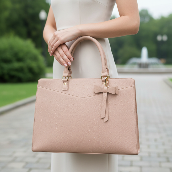 Damen Laptoptasche wasserdicht: Stilvolle Businesstasche für Laptop mit viel Stauraum, ideal für Büro & Alltag.
