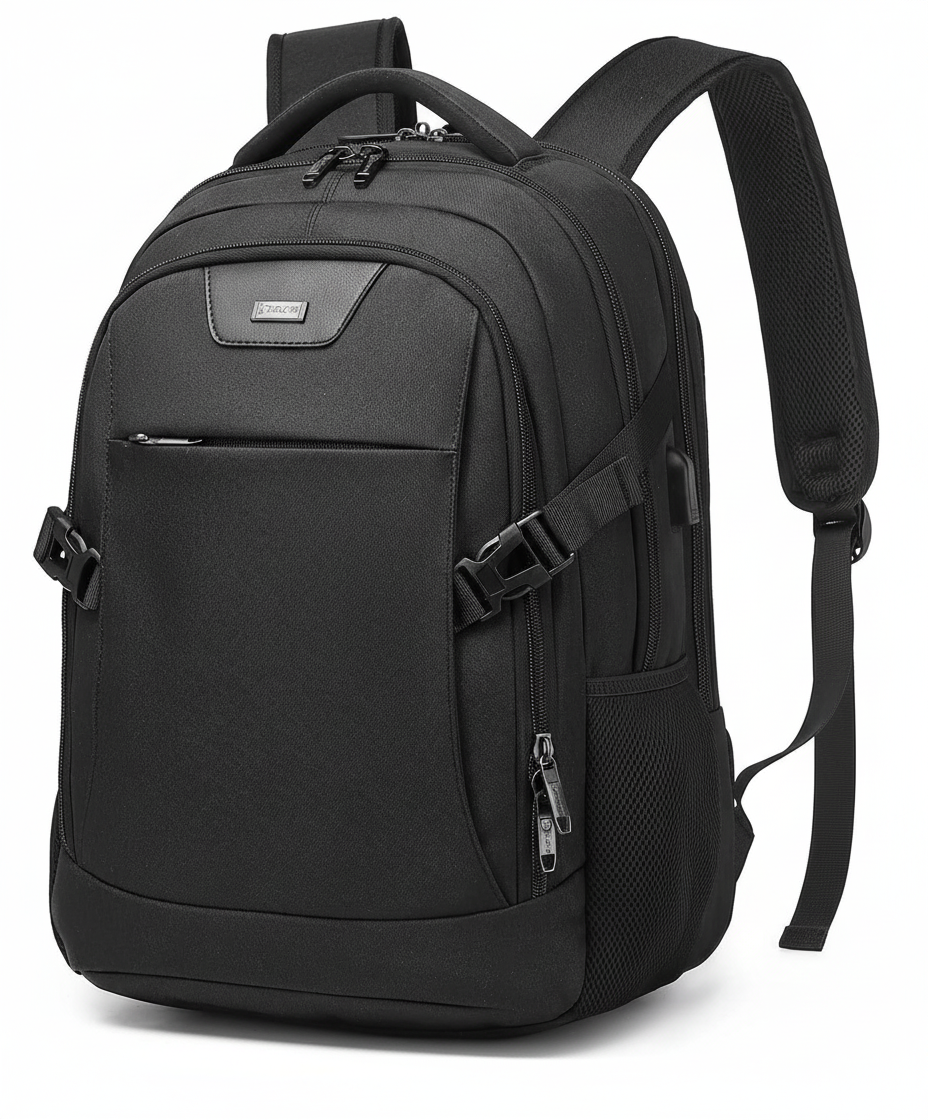 Sicherheits-Laptop-Rucksack mit TSA-Schloss, wasserdicht & USB-Anschluss, ideal für sichere Reisen.
