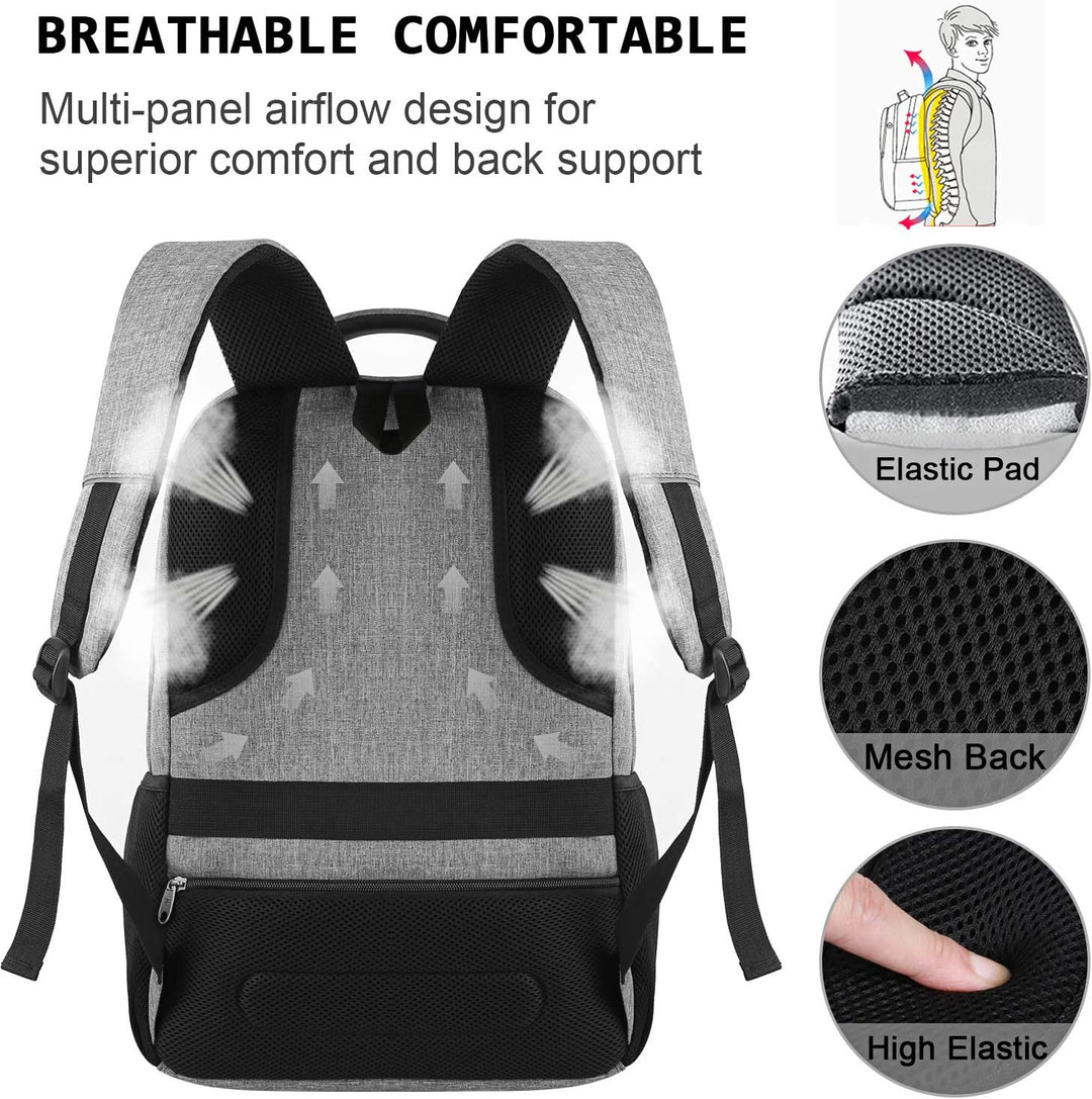 Praktischer Alltagsrucksack SmartBack, wasserdicht, für Laptops bis 15,6 Zoll, mit USB-Schnittstelle.
