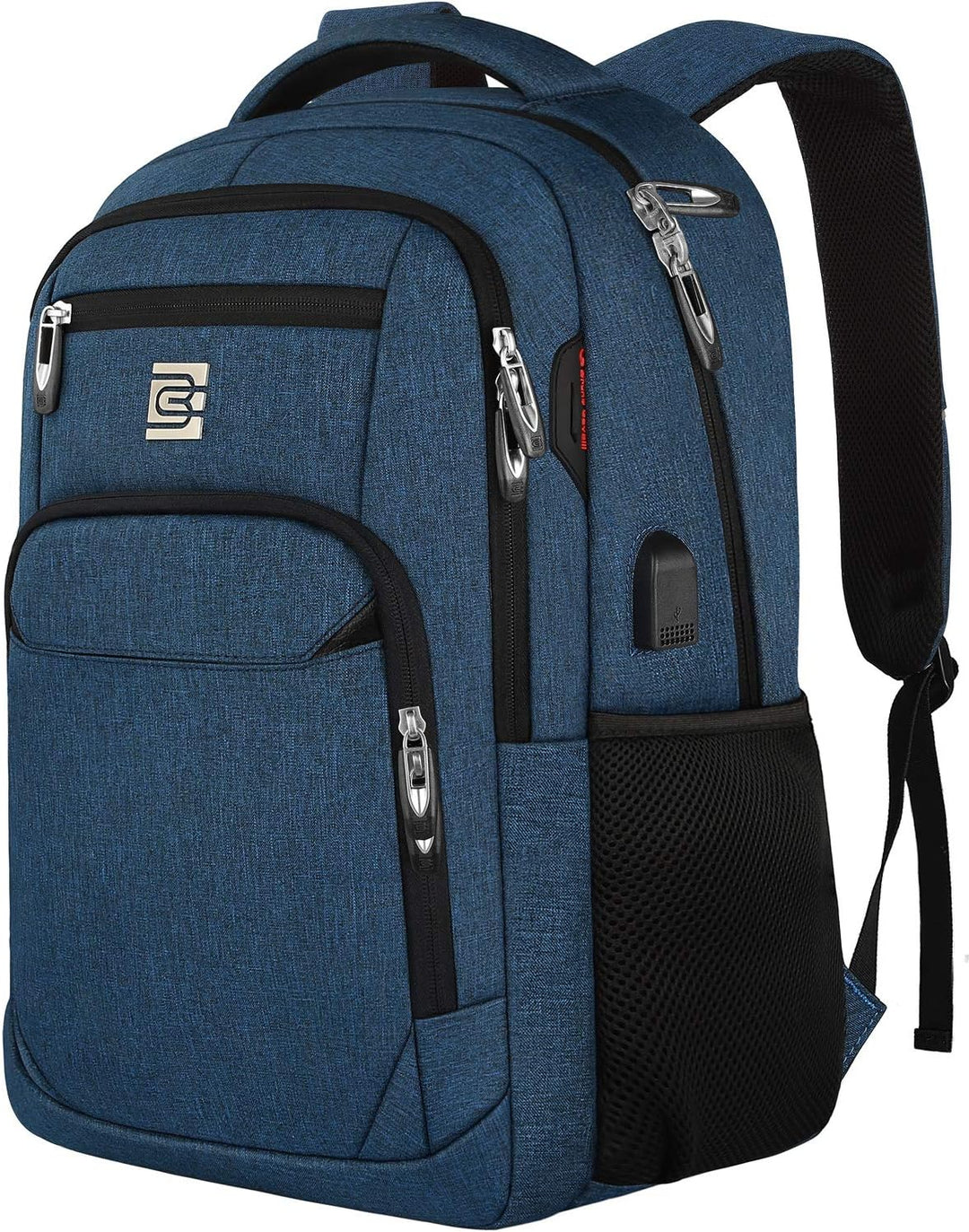 Großzügiger SmartBack Rucksack, wasserdicht, mit Laptopfach und USB-Ladeanschluss für Studenten.
