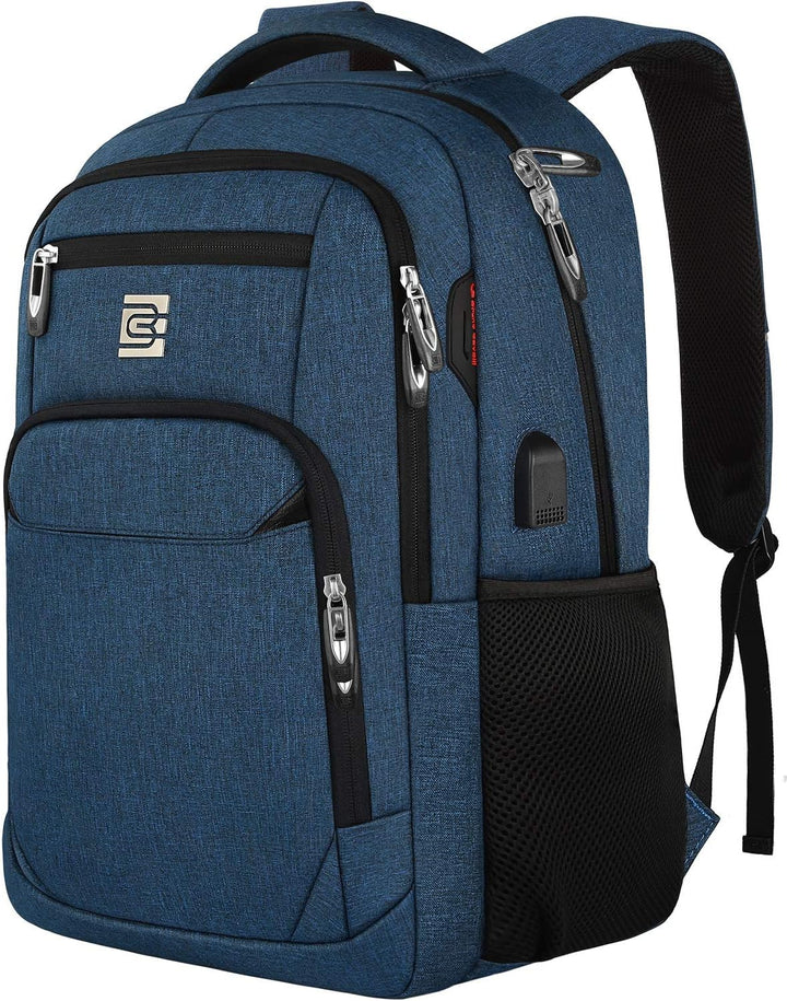 Großzügiger SmartBack Rucksack, wasserdicht, mit Laptopfach und USB-Ladeanschluss für Studenten.