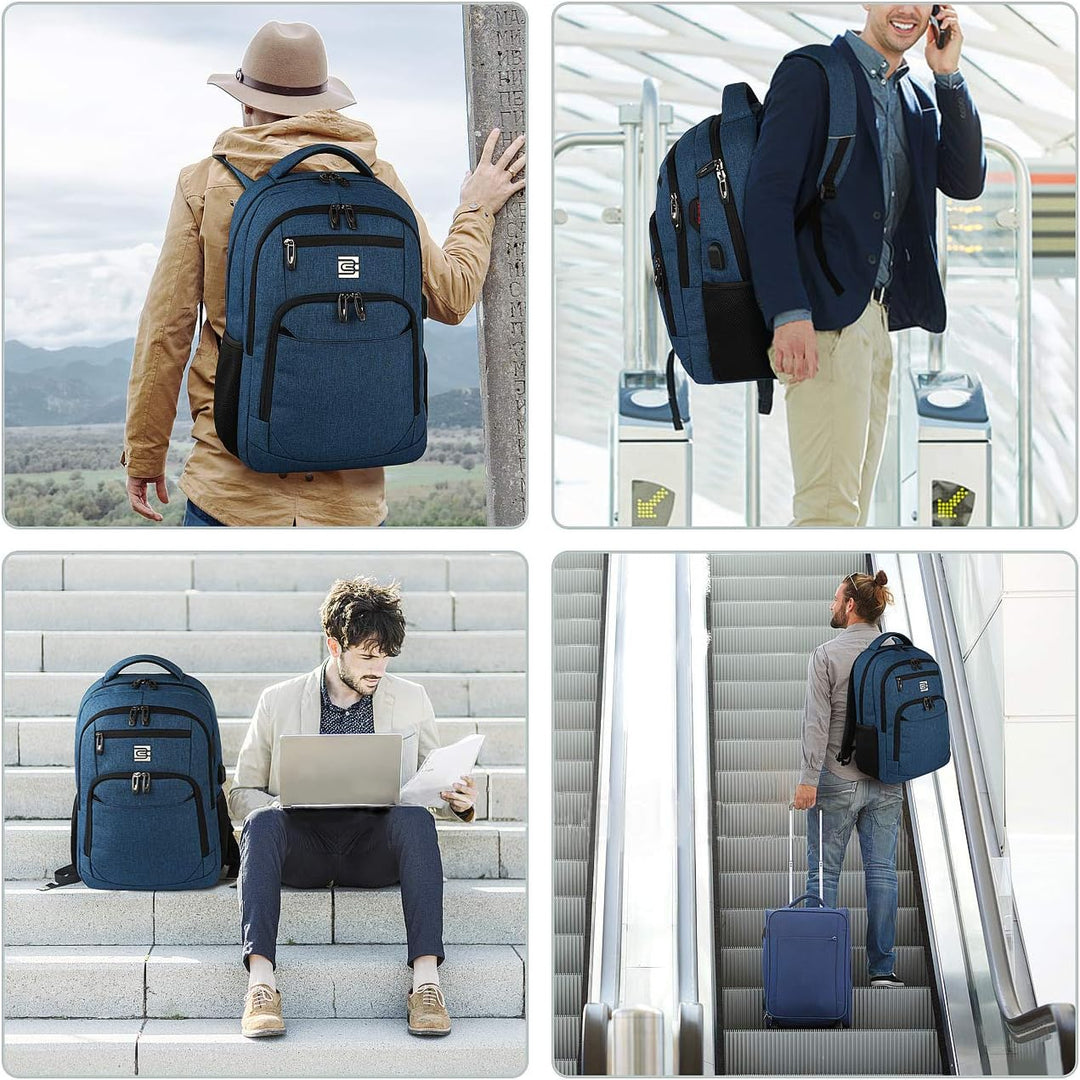 Geräumiger SmartBack Laptop-Rucksack, wasserdicht, mit USB-Schnittstelle und vielen Fächern.