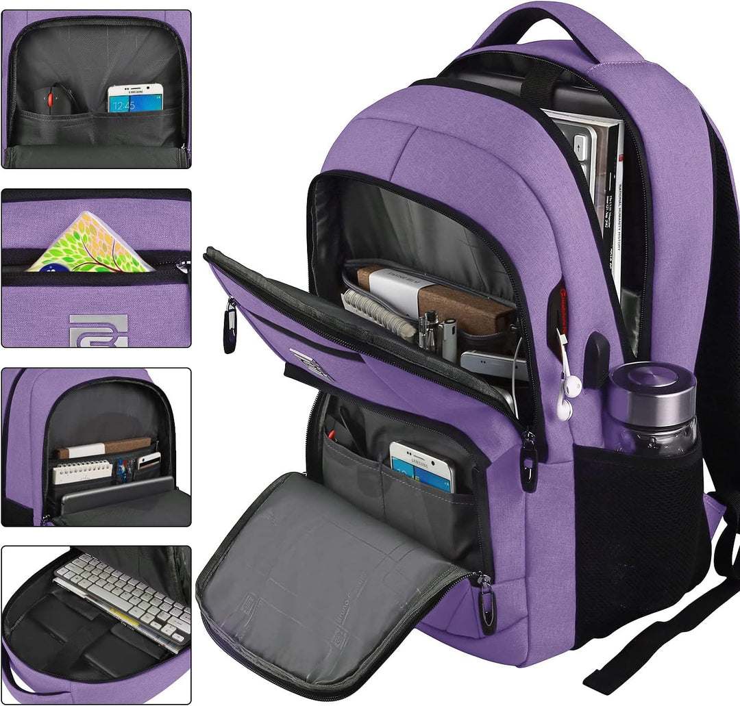 Wasserdichter SmartBack Rucksack für Schule & Uni, mit USB-Ladeanschluss und gepolstertem Laptopfach.