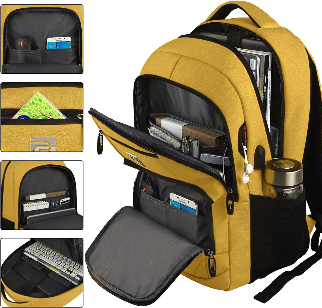 Moderner SmartBack Rucksack, unisex, wasserdicht, mit USB-Ladeport und cleverem Diebstahlschutz.
