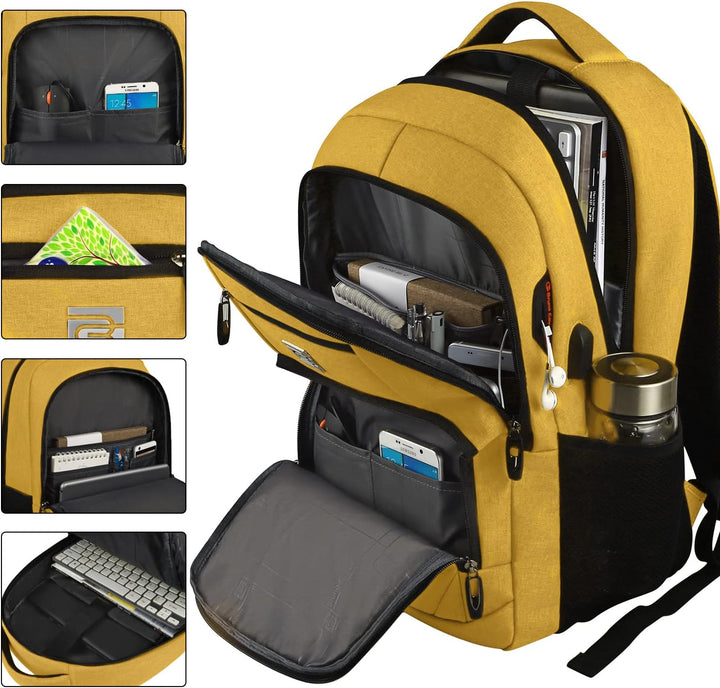 Moderner SmartBack Rucksack, unisex, wasserdicht, mit USB-Ladeport und cleverem Diebstahlschutz.