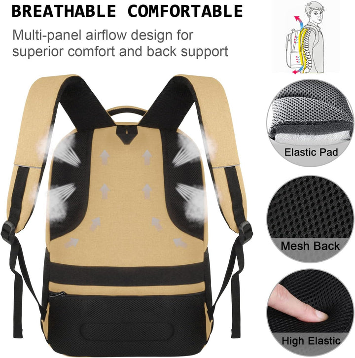 Diebstahlsicherer SmartBack Laptop-Rucksack, wasserdicht, mit USB-Port für sicheres Laden unterwegs.
