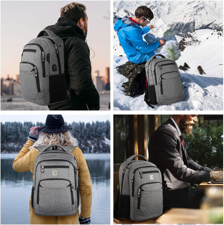 Stilvoller Bürorucksack SmartBack, unisex, wasserdicht und mit USB-Ladefunktion für Geschäftsreisen.