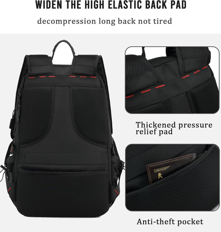 Moderner, wasserdichter TravelMax Rucksack (Vorderansicht). Geräumig & praktisch für Reise, Alltag & Laptop.