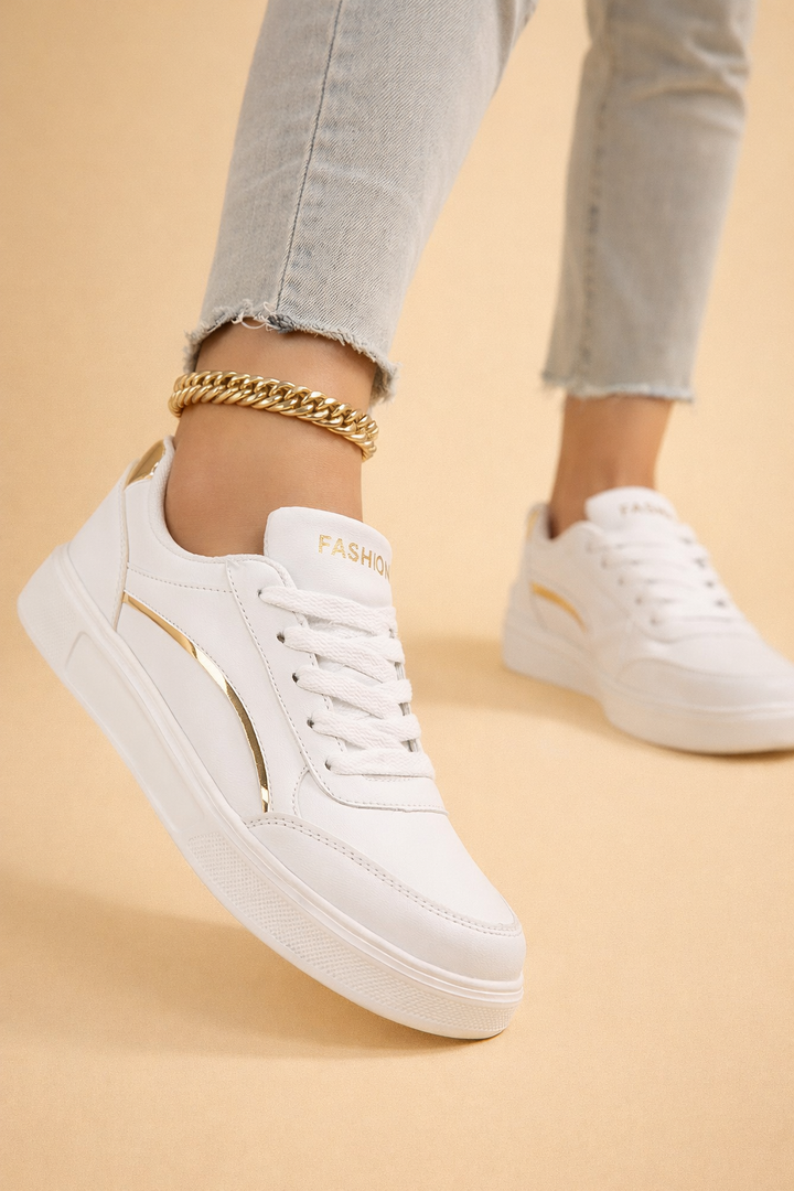 Bequeme Damen Plateau-Sneaker, urbaner Stil, ideal für Frühling & Herbst. Leichter Damenschuh für jeden Tag.