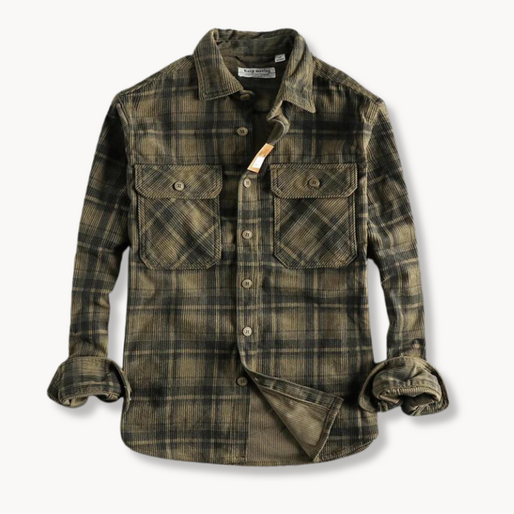 Herren Langarmhemd mit klassischer Passform und eleganter Knopfleiste für einen smarten Casual Look.