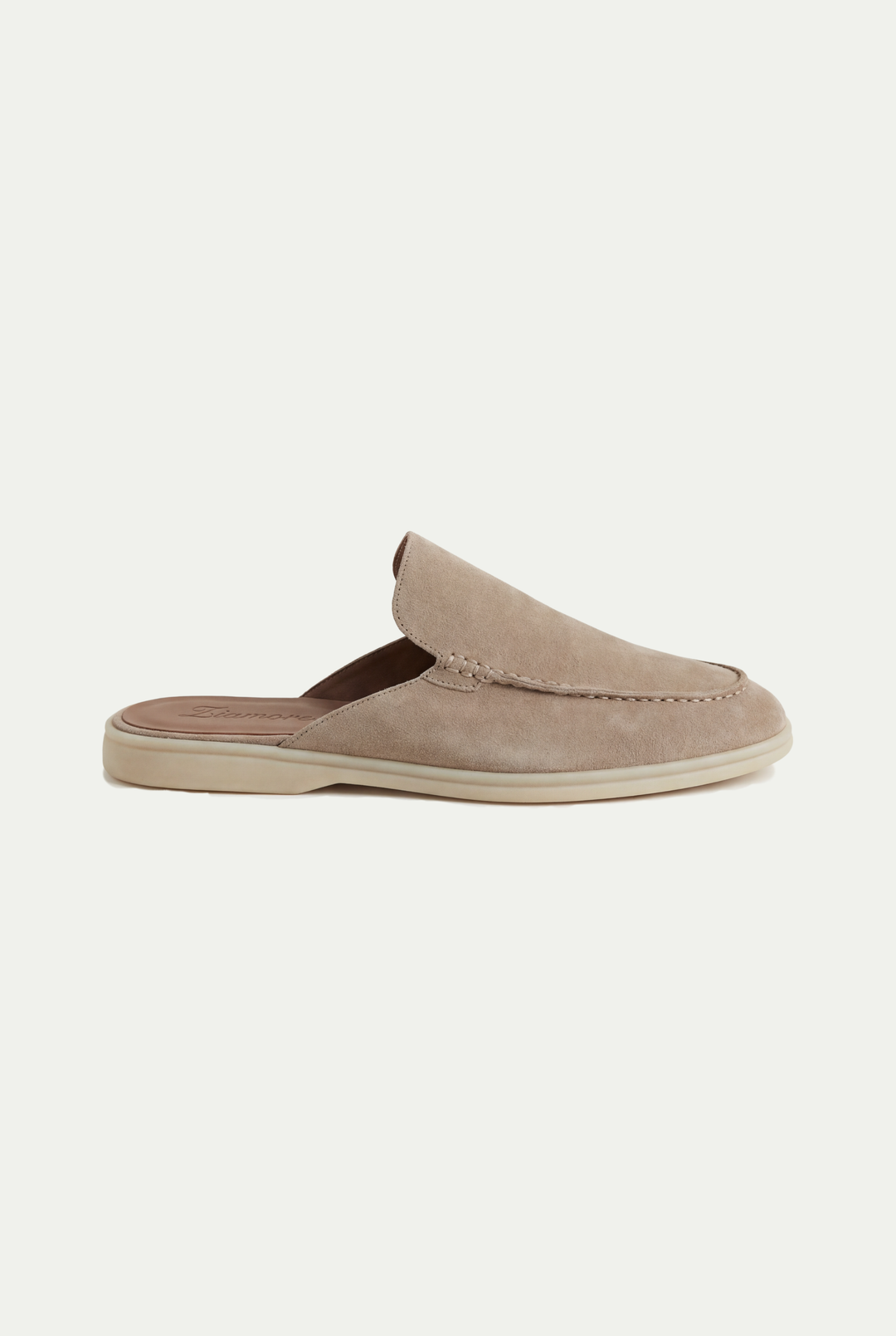 Herren Komfort Mule in Grau: Bequemer Slip-on Sommerschuh mit offener Ferse für entspannte Tage.