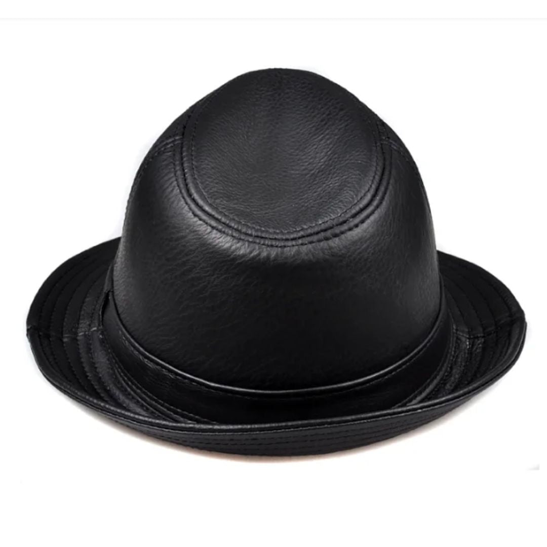 Brauner Herren Fedora Hut, klassische Kopfbedeckung für einen zeitlosen Gentleman-Look.