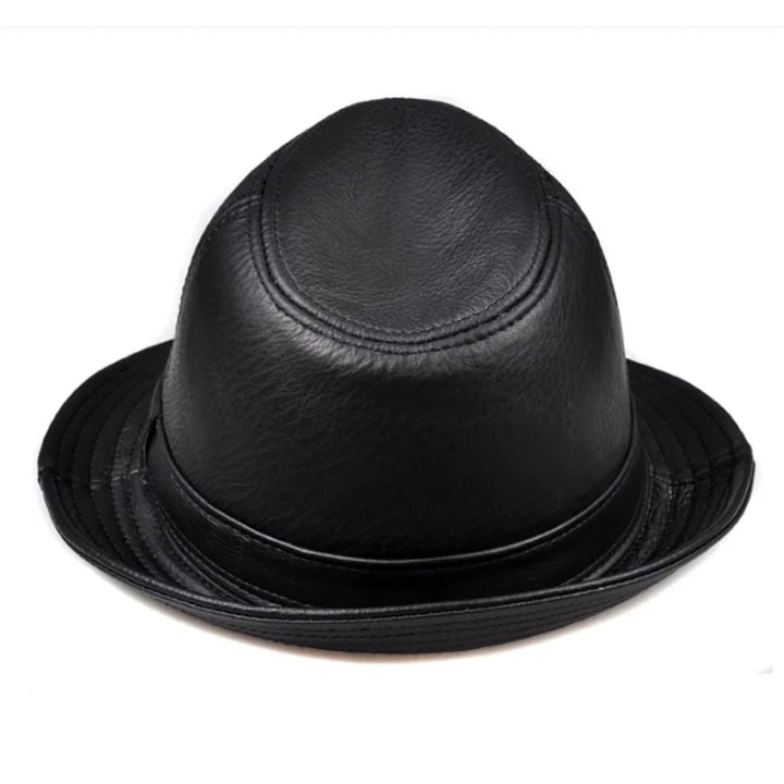 Brauner Herren Fedora Hut, klassische Kopfbedeckung für einen zeitlosen Gentleman-Look.