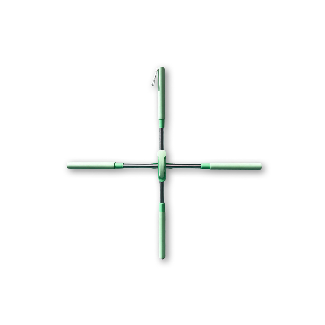 Rosa Nacken- & Rückenentspannung Stange aus robustem Material. Verstellbar für effektive Muskelentspannung.