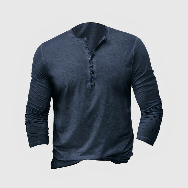 Herren Langarmshirt, stylisches Oberteil für Herbst & Winter, perfekt als vielseitiges Freizeitshirt.