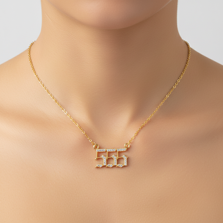Damen Zirkonia-Halskette, perfekt als spirituelles Geschenk mit Engelszahlen.