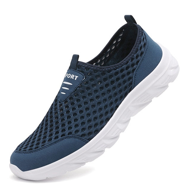 Orthopädische Herren-Sneakers FlexAir Mesh, schnürsenkellos für schwerelosen Komfort und leichten Gang.