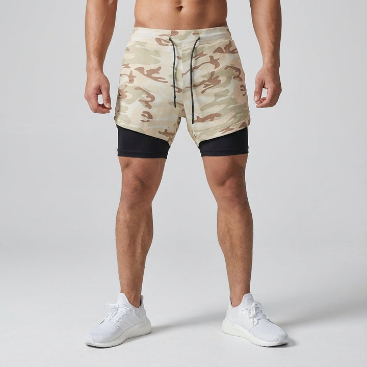Vielseitige Herren Zweilagige Trainingsshorts mit Kompression für jede Art von Training & Herrenmode.