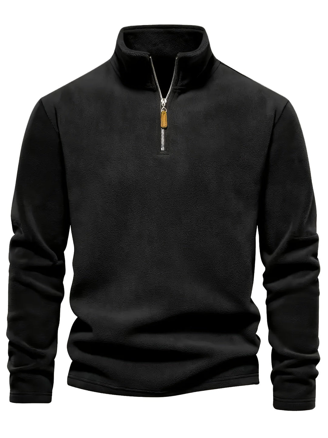 Stylischer Herren Half-Zip Pullover mit Stehkragen. Moderne Freizeitmode, Langarm-Sweater für kalte Tage.