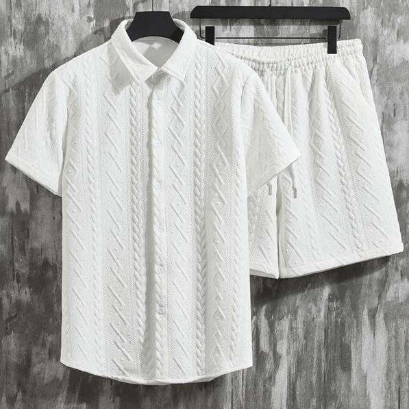 Herren Frühlings-Set mit Shorts & T-Shirt für stilvolle Freizeit und Komfort.