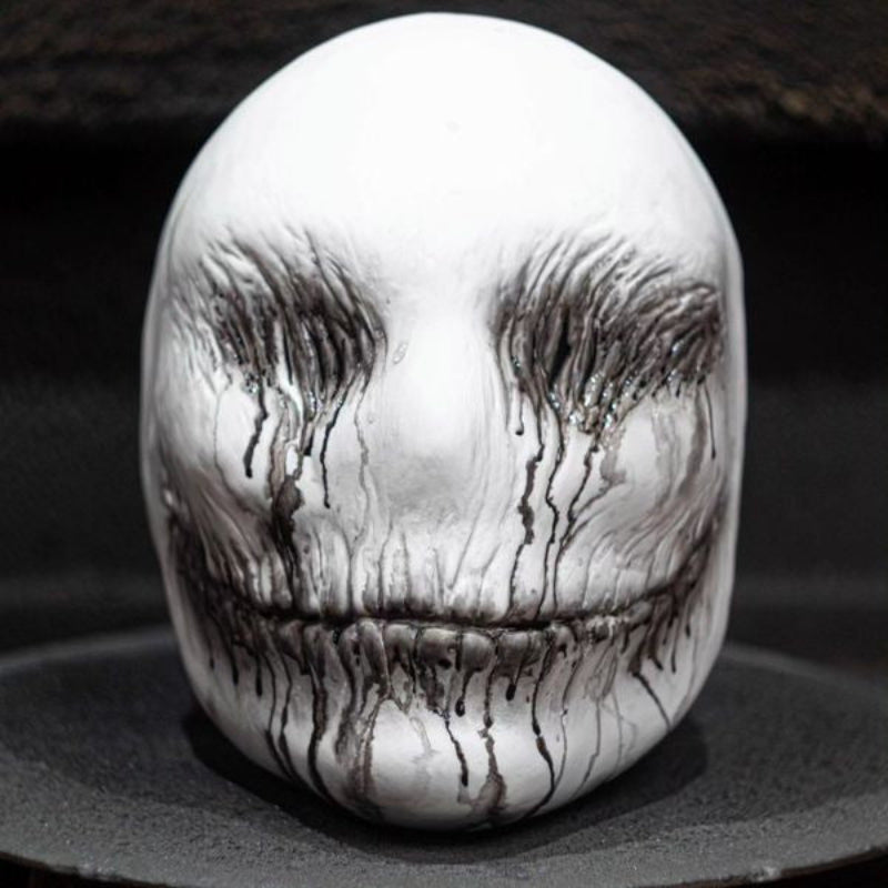 Detailreiche Herren Horror Maske für Halloween-Partys; realistische Verkleidung als Geist oder Monster, gruselig.