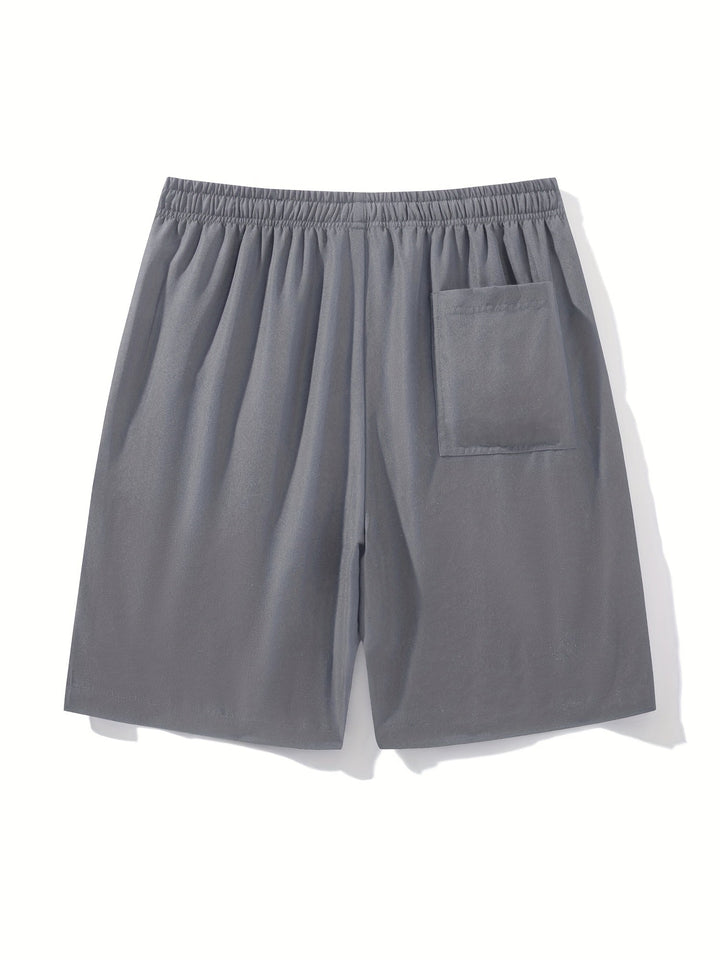 Lässige Herren Sport-Shorts in Schwarz mit Kordelzug für optimalen Komfort bei Training & Freizeit.
