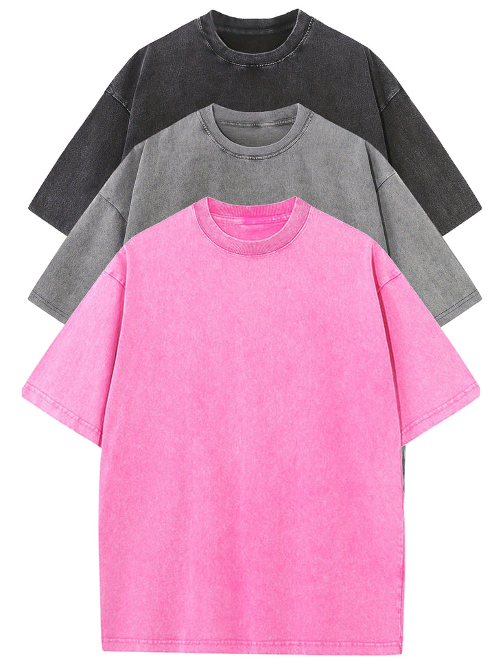 Modernes Herren Oversize T-Shirt mit angesagtem Vintage Look. Lässiges Kurzarm-Shirt für Urban Style und Freizeitmode.