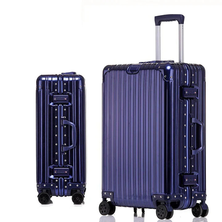 Unverwüstlicher Aluminium-Hartschalenkoffer Sarajevo, stabiles Reisegepäck für anspruchsvolle Vielflieger.