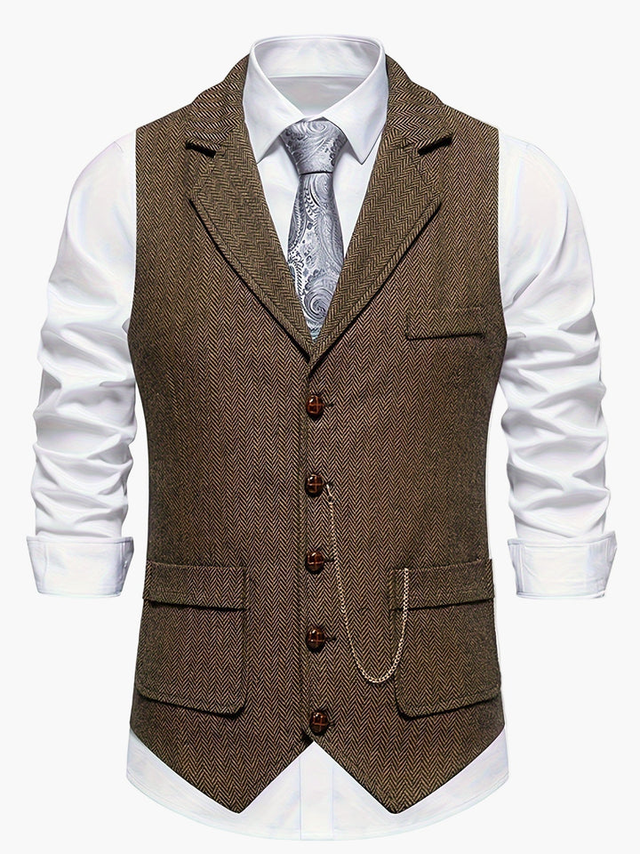 Elegante Weste für den Herrn, vielseitig für Business und festliche Garderobe.