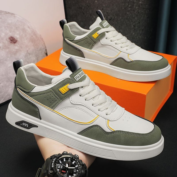 Stylische Herren Low-Top Freizeitschuhe, Casual Sneaker mit Schnürung für vielseitigen Alltags-Look und Komfort.