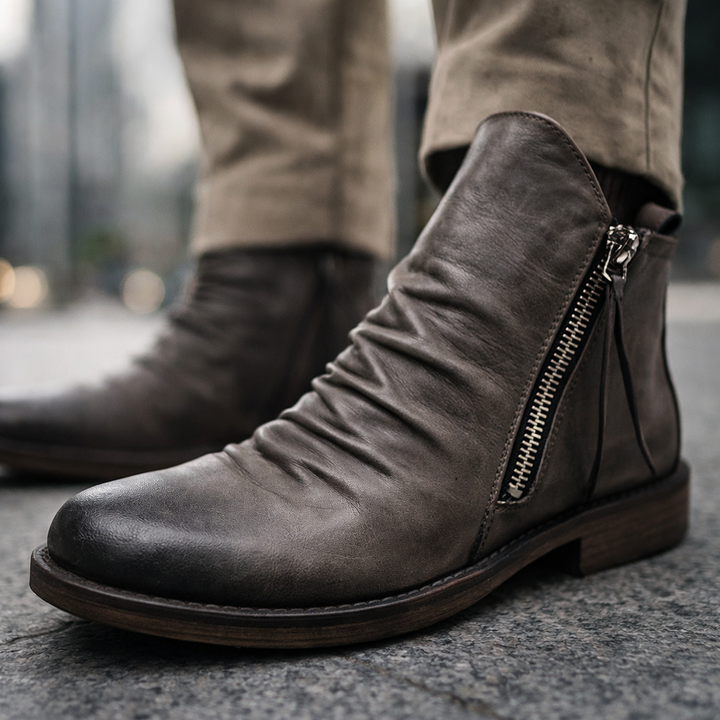 Innenfutter der komfortablen Herren Chelsea Boots; weiche Schlupfstiefel für angenehmen Tragekomfort.