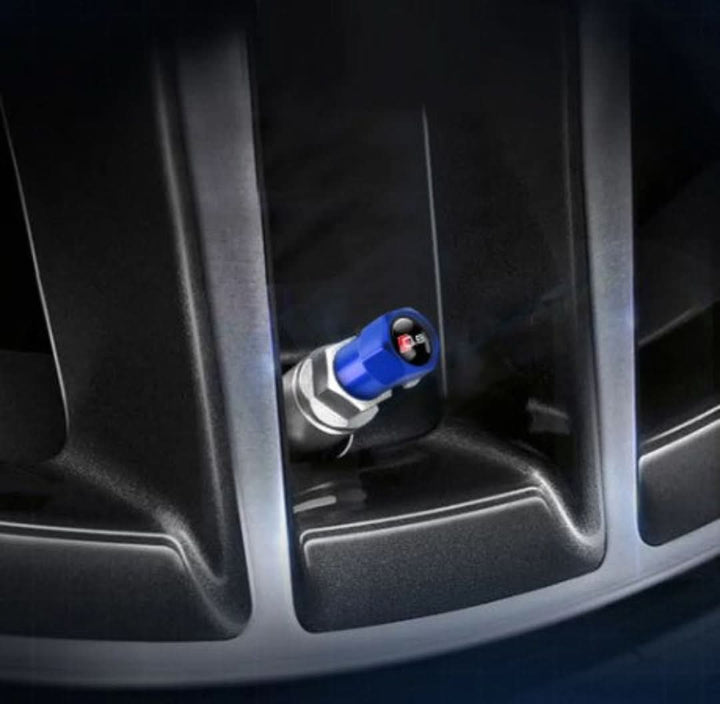 Universal Auto Ventilkappen Set (4 Stk) für Reifen, schützt & personalisiert Ihr Fahrzeug.