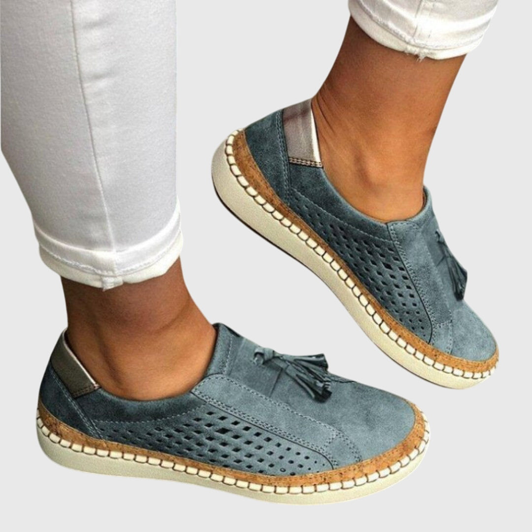Leichtgewichtige, rutschfeste Damen Slip-on Sneaker für maximalen Komfort; ergonomische Alltagsschuhe für Frauen.