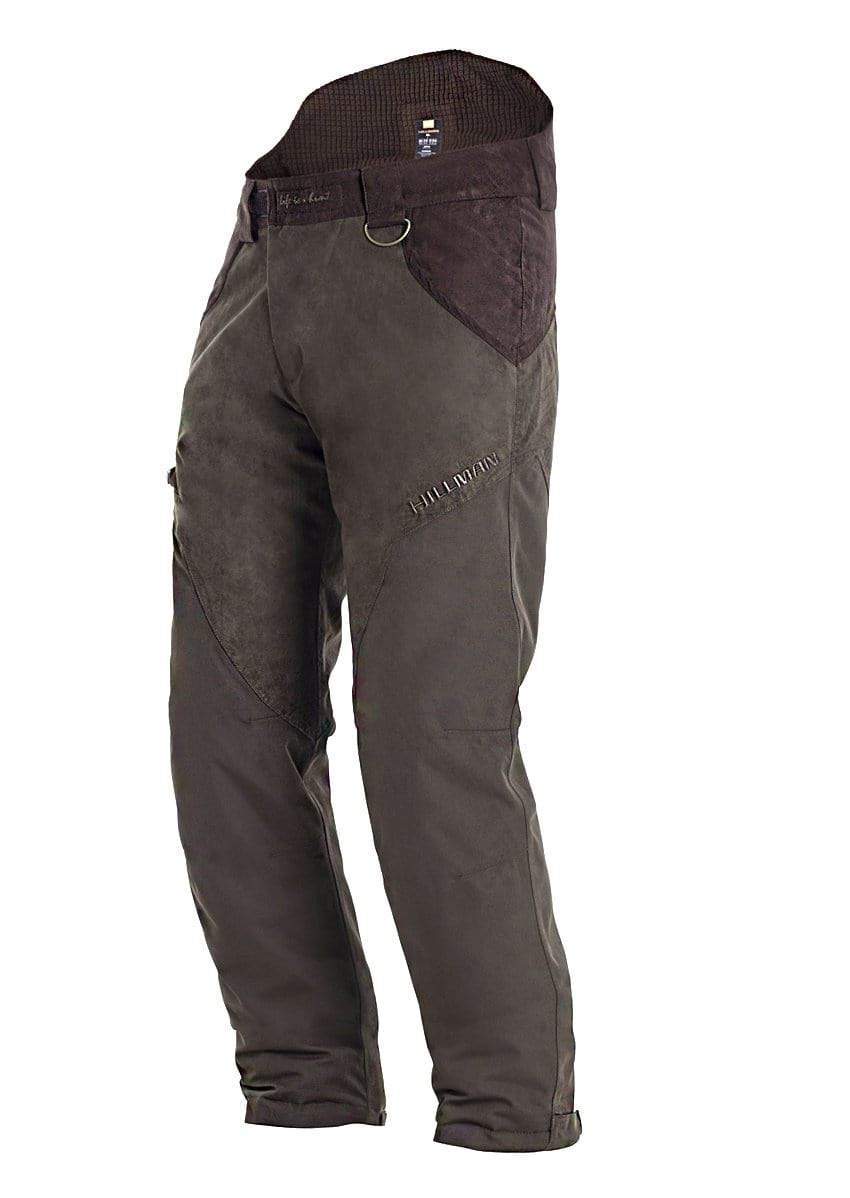 Graue, wasserdichte & atmungsaktive Herren Jagdhose für die Pirsch; geräuscharm & leicht für Outdoor-Aktivitäten.