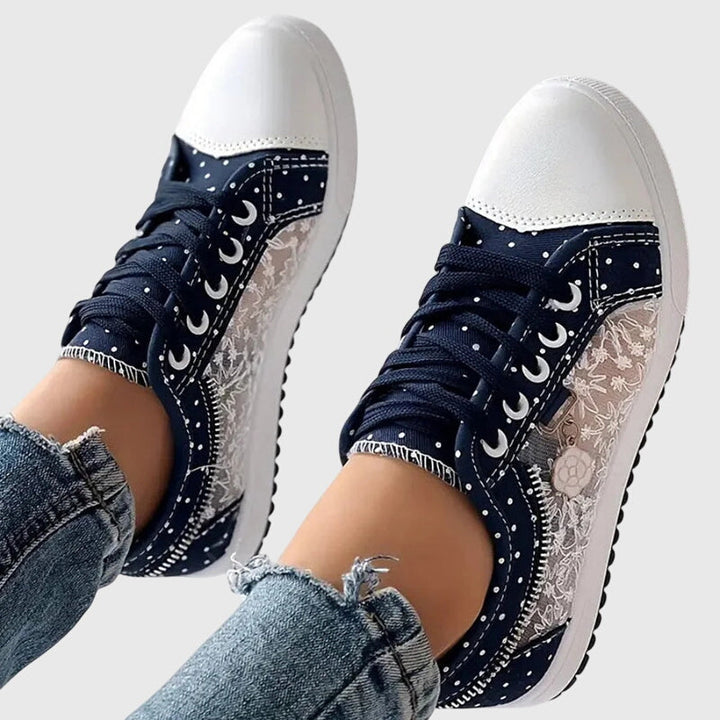 Ergonomische Damen Sneaker in elegantem Design. Bequeme Freizeitschuhe für stilvollen Alltag und Komfort.