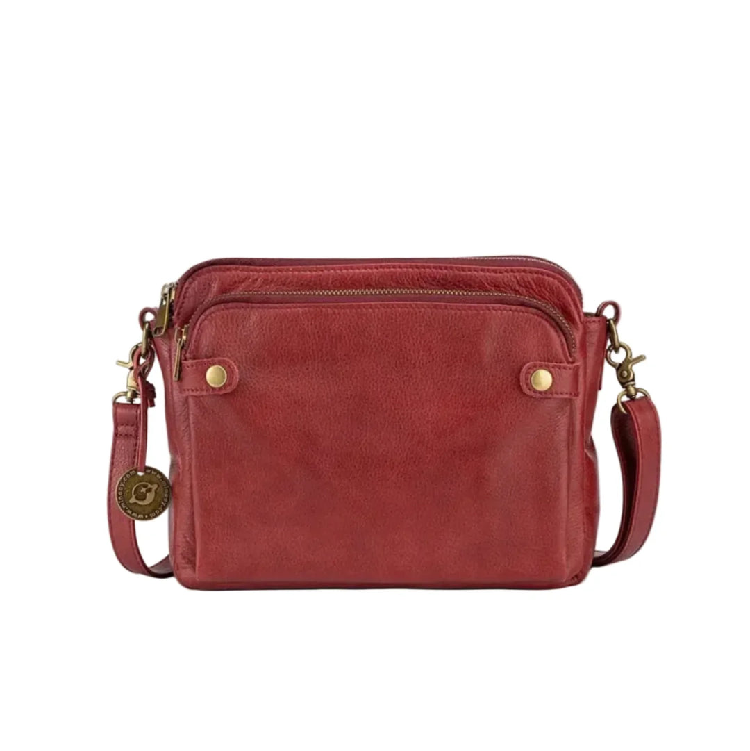 Kompakte PU-Leder Tasche für Reisen & Pendeln, sichere Aufbewahrung mit Reißverschluss, bequem zu tragen.