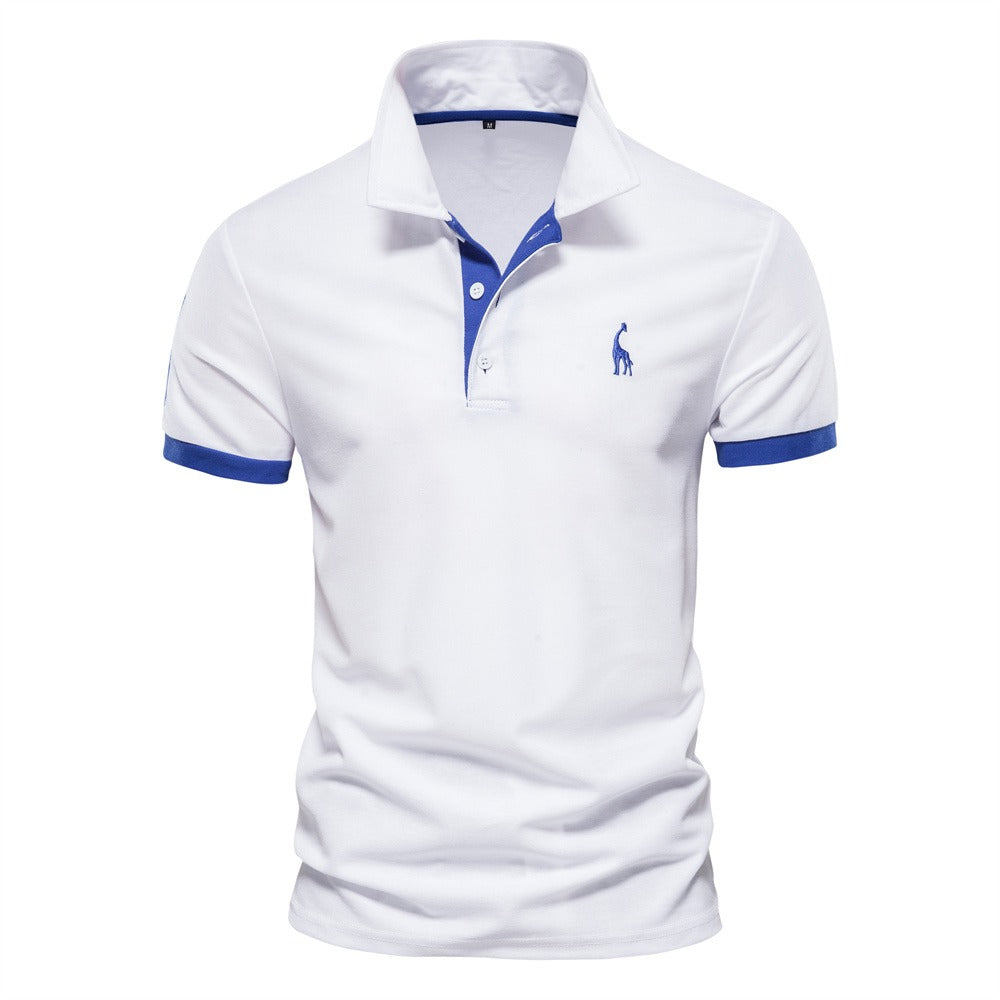 Hochwertiges Herren Poloshirt, Slim Fit, mit eleganter Knopfleiste & Polokragen. Vielseitiges Sommer Oberteil.
