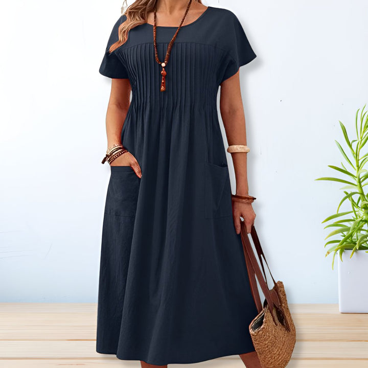 Luftiges & bequemes Damen Sommerkleid Tabea mit lockerer Passform, ideal für Freizeit & Alltag.