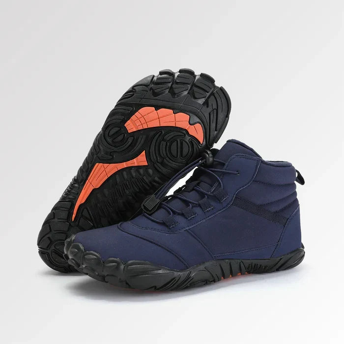 Unisex Winter Barfußschuhe, schwarz, für natürliche Bewegungsfreiheit & Wärme im Outdoor-Bereich.