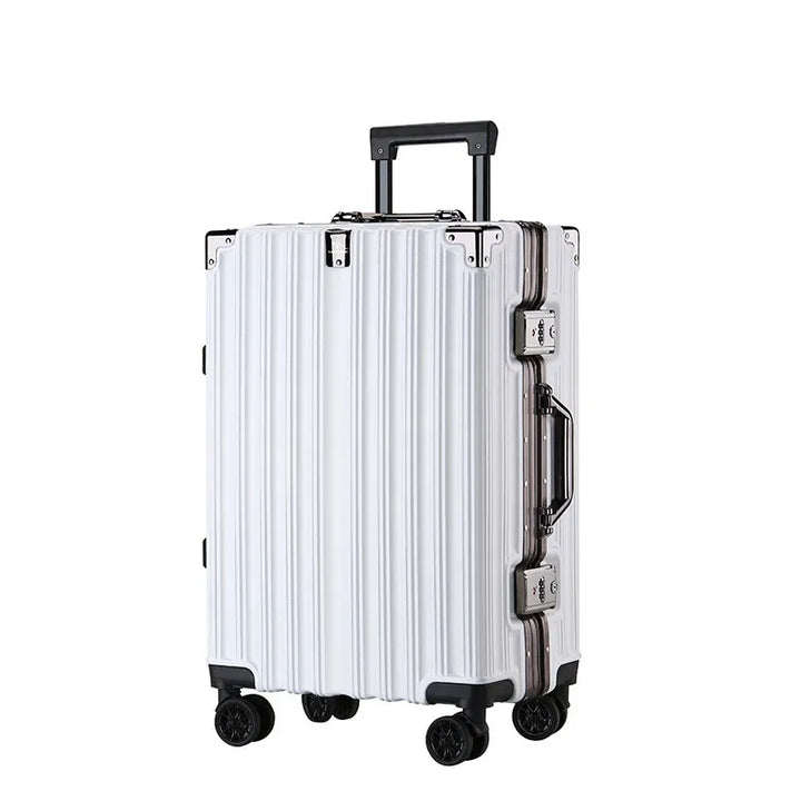 Geneva Aluminium-Handgepäckkoffer, robuster Hartschalen-Trolley mit TSA-Schloss. Ideal für sichere Kurzreisen.