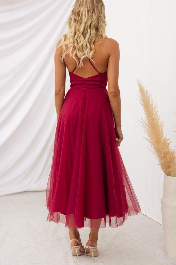 Damenkleid ärmellos, knöchellanges Maxikleid mit Trägern, ideal für den Abend.
