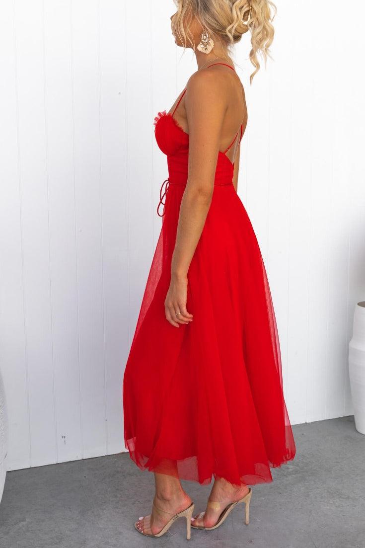 Klassisches Damen Maxikleid, ärmellos mit Trägern, ein vielseitiges Festkleid.